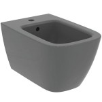 Bidet Wall-mounted glossy grey, color: Grey surface: Glossy Wall-mounted