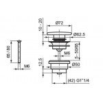 Waste Valve With overflow / Without overflow material: Brass surface: Glossy, color: White Waste overflows Waste Valve With overflow / Without overflow material: Brass surface: Glossy, color: White Waste overflows
