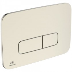 Flush wall plates for concealed cistern silver storm Actuation dual flush valve material: ABS, color: Chrome surface: Brushed Flush plates