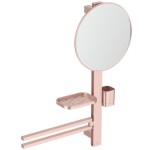Mirror, shape: Round 32x32 material: Brass / Aluminum, color: Pink Mirrors