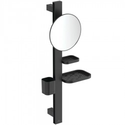 Make up mirror material: Brass / Aluminum Wall-mounted, color: Black surface: Matt Makeup mirrors