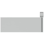 Hook Flat wall mounted material: Brass single Squared, color: Chrome surface: Glossy Hooks Hook Flat wall mounted material: Brass single Squared, color: Chrome surface: Glossy Hooks