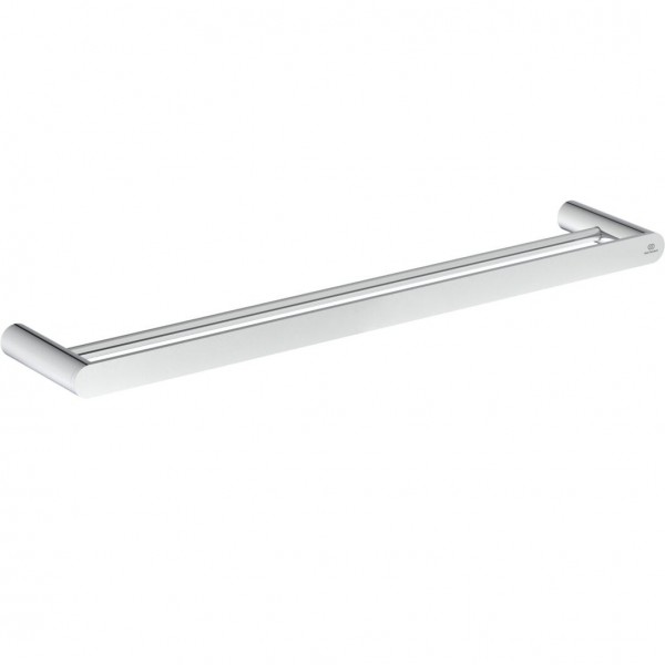 Towel 60cm round Fixed double material: Brass, color: Chrome surface: Glossy Towel rails