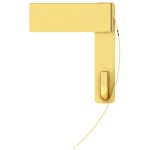 Paper holder with cover material: Brass squared, brushed gold, color: Gold surface: Brushed Toilet paper holders Paper holder with cover material: Brass squared, brushed gold, color: Gold surface: Brushed Toilet paper holders