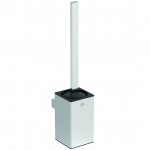 Brush (broom) material: Brass Wall-mounted squared, color: Chrome surface: Glossy Toilet brush holders Brush (broom) material: Brass Wall-mounted squared, color: Chrome surface: Glossy Toilet brush holders