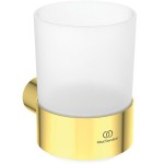 Cupholder material: Brass Wall-mounted, color: Gold surface: Brushed Tumbler holders