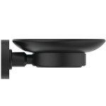 Soap material: Brass Wall-mounted, color: Black surface: Matt Soap holders
