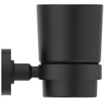 Cupholder material: Brass Wall-mounted, color: Black surface: Matt Tumbler holders