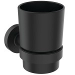 Cupholder material: Brass Wall-mounted, color: Black surface: Matt Tumbler holders