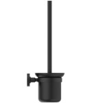 Πιγκάλ (Σκουπάκι) από ορείχαλκο επίτοιχος τύπος silk black, με μαύρο κρύσταλλο, χρώμα: Μαύρο επιφάνεια: Ματ Πιγκάλ