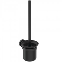 Brush (broom) material: Brass Wall-mounted, color: Black surface: Matt Toilet brush holders
