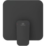 Μπαταρία ντουζιέρας εντοιχιζόμενη εξωτερικό μέρος 1 εξόδου αναμεικτική από ορείχαλκο με πλακέτα silk black, χρώμα: Μαύρο επιφάνεια: Ματ Εντοιχιζόμενες εξωτερικό μέρος