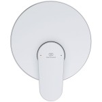 Shower tap Wall-mounted concealed - complete set 1 way material: Brass mixer With plate without hand shower, hose and holder, color: Grey surface: Matt Wall-mounted - external part Shower tap Wall-mounted concealed - complete set 1 way material: Brass mixer With plate without hand shower, hose and holder, color: Grey surface: Matt Wall-mounted - external part