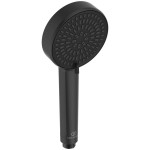 Shower head 2 jets silk black, ABS, color: Black surface: Matt Hand showers