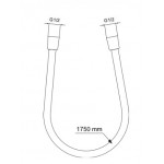 Σπιράλ 175cm από ABS rose, χρώμα: Ροζ επιφάνεια: Ματ Σπιράλ τηλεφώνου