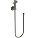 Τηλέφωνο ντους μπιντέ & Σπιράλ & Στήριγμα, magnetic grey από ABS, χρώμα: Γκρι επιφάνεια: Βουρτσισμένη Τηλέφωνα ντους μπιντέ