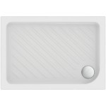 Shower tray Rectangular 100x70x4 material: Porcelain, color: White surface: Glossy Rectangular