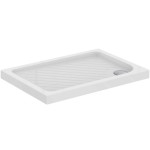 Shower tray Rectangular 100x70x4 material: Porcelain, color: White surface: Glossy Rectangular