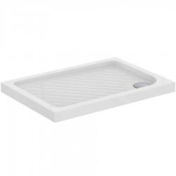 Shower tray Rectangular 100x70x4 material: Porcelain, color: White surface: Glossy Rectangular