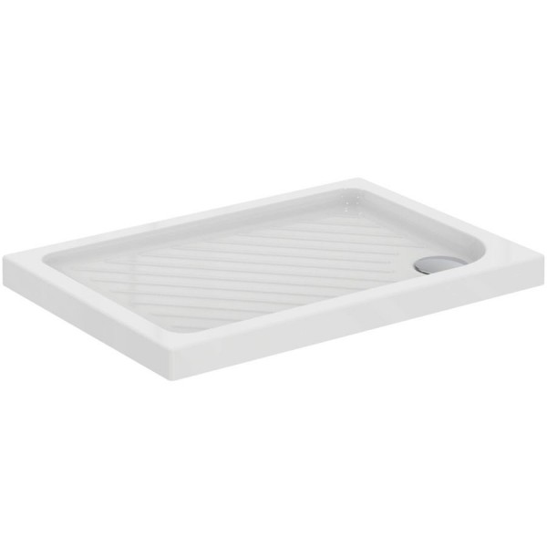 Shower tray Rectangular 100x70x4 material: Porcelain, color: White surface: Glossy Rectangular Shower tray Rectangular 100x70x4 material: Porcelain, color: White surface: Glossy Rectangular