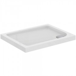 Shower tray Rectangular 90x70x4 material: Porcelain, color: White surface: Glossy Rectangular