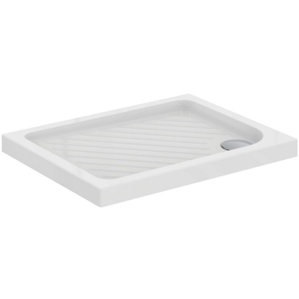 Shower tray Rectangular 90x70x4 material: Porcelain, color: White surface: Glossy Rectangular