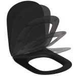 Κάλυμμα λεκάνης soft closing Sandwich Silk Βlack (ματ) slim, χρώμα: Μαύρο Καλύμματα Κάλυμμα λεκάνης soft closing Sandwich Silk Βlack (ματ) slim, χρώμα: Μαύρο Καλύμματα