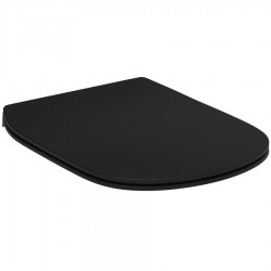 Κάλυμμα λεκάνης soft closing Sandwich Silk Βlack (ματ) slim, χρώμα: Μαύρο Καλύμματα
