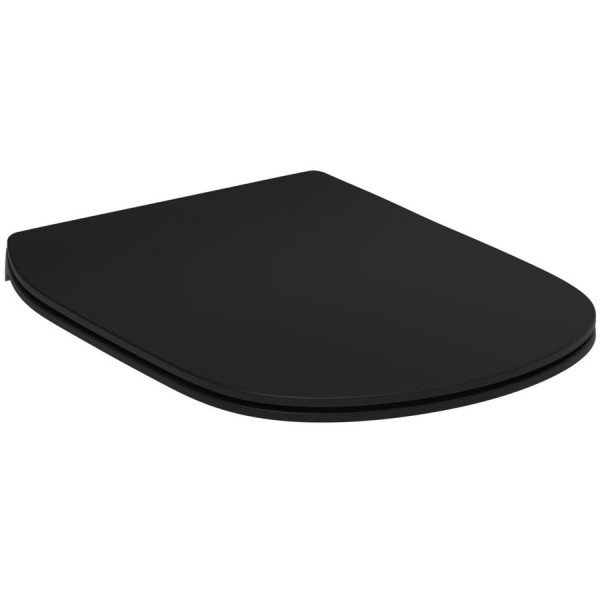 Κάλυμμα λεκάνης soft closing Sandwich Silk Βlack (ματ) slim, χρώμα: Μαύρο Καλύμματα Κάλυμμα λεκάνης soft closing Sandwich Silk Βlack (ματ) slim, χρώμα: Μαύρο Καλύμματα
