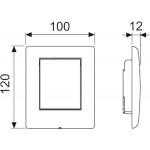 Flush valve for urinal manualy, color: Chrome Flush valve systems