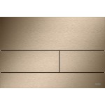 Πλακέτα εντοιχιζόμενου καζανακίου brushed red gold PVD (anti-fingerprint) από μέταλλο διπλής ενέργειας μηχανικά, χρώμα: Ροζ Χρυσό επιφάνεια: Βουρτσισμένη Πλακέτες