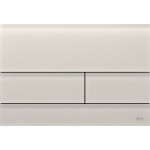 Flush wall plates for concealed cistern Satined sand beige dual flush valve material: Crystal Mechanical with string, color: Beige surface: Glossy Flush plates