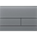 Flush wall plates for concealed cistern Satined signal grey dual flush valve material: Crystal Mechanical with string, color: Grey surface: Glossy Flush plates Flush wall plates for concealed cistern Satined signal grey dual flush valve material: Crystal Mechanical with string, color: Grey surface: Glossy Flush plates