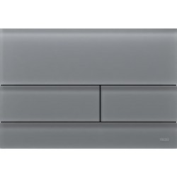 Flush wall plates for concealed cistern Satined signal grey dual flush valve material: Crystal Mechanical with string, color: Grey surface: Glossy Flush plates
