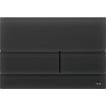 Flush wall plates for concealed cistern Satined black dual flush valve material: Crystal Mechanical with string, color: Black surface: Glossy Flush plates Flush wall plates for concealed cistern Satined black dual flush valve material: Crystal Mechanical with string, color: Black surface: Glossy Flush plates