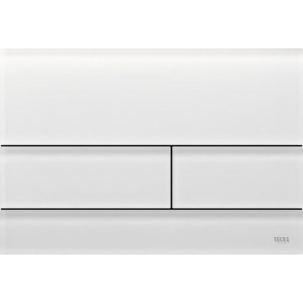 Flush wall plates for concealed cistern Satined white Actuation dual flush valve material: ABS, color: White surface: Glossy Flush plates
