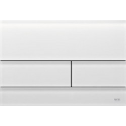 Flush wall plates for concealed cistern Satined white dual flush valve material: ABS Mechanical with string, color: White surface: Glossy Flush plates