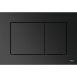 Πλακέτα εντοιχιζόμενου καζανακίου metallic graphite από ABS διπλής ενέργειας μηχανικά με έλασμα, χρώμα: Γκρι επιφάνεια: Ματ Πλακέτες