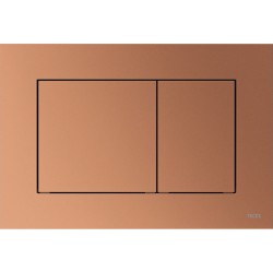 Πλακέτα εντοιχιζόμενου καζανακίου Metallic bronze από ABS διπλής ενέργειας μηχανικά με έλασμα, χρώμα: Μπρονζέ επιφάνεια: Ματ Πλακέτες