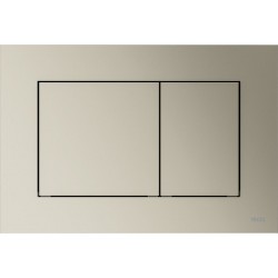 Πλακέτα εντοιχιζόμενου καζανακίου metallic nickel από ABS διπλής ενέργειας μηχανικά με έλασμα, χρώμα: Χρωμέ επιφάνεια: Ματ Πλακέτες