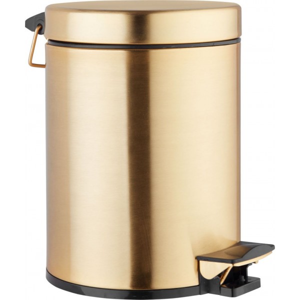 Χαρτοδοχείο soft close, brass gold από ορείχαλκο 5 lt επιδαπέδιος τύπος κλειστό, χρώμα: Χρυσό επιφάνεια: Βουρτσισμένη Χαρτοδοχεία Χαρτοδοχείο soft close, brass gold από ορείχαλκο 5 lt επιδαπέδιος τύπος κλειστό, χρώμα: Χρυσό επιφάνεια: Βουρτσισμένη Χαρτοδοχεία