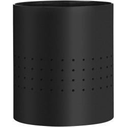 Waste bin material: Brass 7 lt Floor standing Open, color: Black surface: Matt Dustbins
