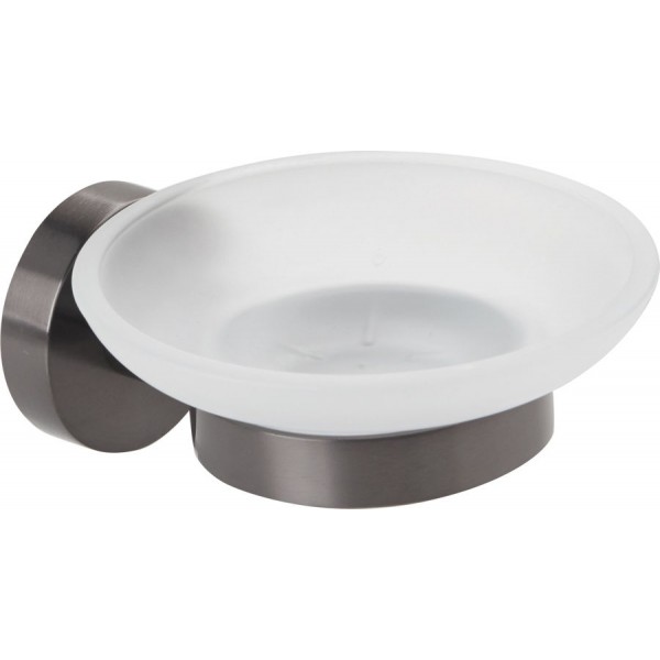 Soap material: Inox Wall-mounted graphite, color: Grey surface: Brushed Soap holders