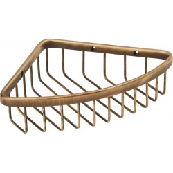 Σπογγοθήκη από ορείχαλκο γωνιακή μονή 19x19x5 bronze mat, χρώμα: Μπρονζέ επιφάνεια: Ματ Σπογγοθήκες