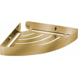 Sponge box material: Brass Corner mounted Single 18x18x3cm, bronze, color: Bronze surface: Matt