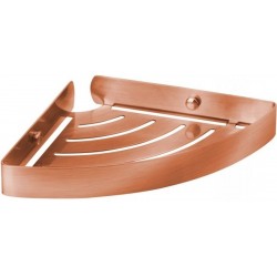 Sponge box material: Brass Corner mounted Single 18x18x3cm copper, color: Pink Gold surface: Brushed