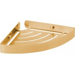 Sponge box material: Brass Corner mounted Single 18x18x3cm, Brushed Gold, color: Gold surface: Brushed