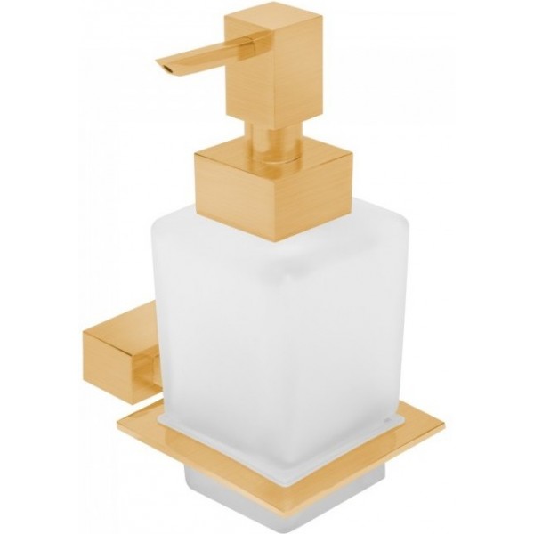 Dispenser material: Brass Wall-mounted, color: Gold surface: Brushed Soap dispensers