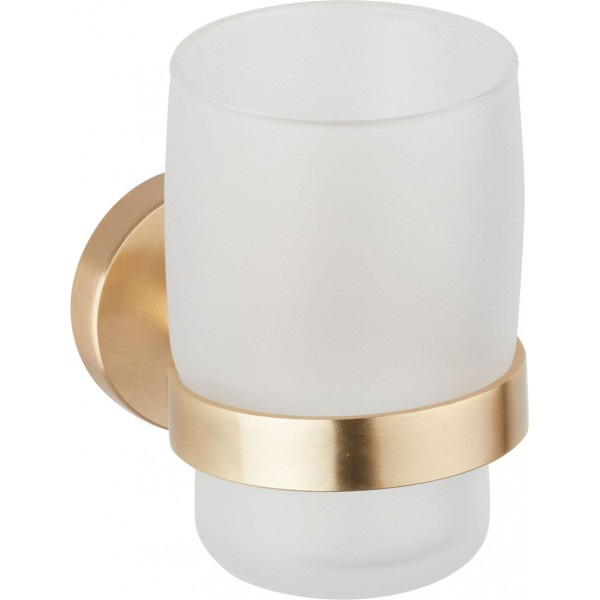Cupholder material: Inox Wall-mounted brass gold, color: Gold surface: Brushed