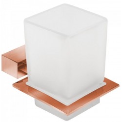 Ποτηροθήκη από ορείχαλκο επίτοιχος τύπος copper, χρώμα: Ροζ Χρυσό επιφάνεια: Βουρτσισμένη Ποτηροθήκες